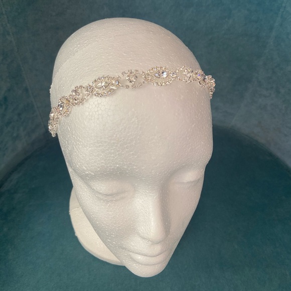 NEW - Cubic Zirconia wedding headband - Picture 6 of 7